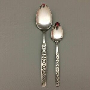 Oneida Deluxe Spanish Mood Stainless Spoons Lot of 2